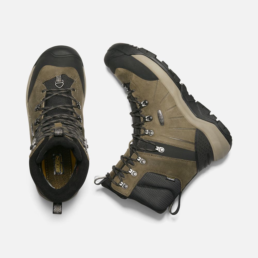 Botas de Seguridad Keen Mexico Verde Oliva/Negros - Hombre Revel Iv Altos Polar - MG4392071